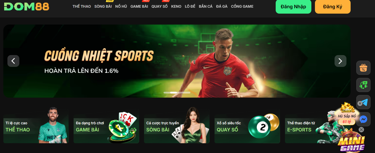 Giao Diện Xóc Đĩa Tại Dom88 – Thân Thiện, Sắc Nét, Dễ Sử Dụng